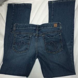 Guess Daredevil Stretch Boot Cut Distressed Jeans